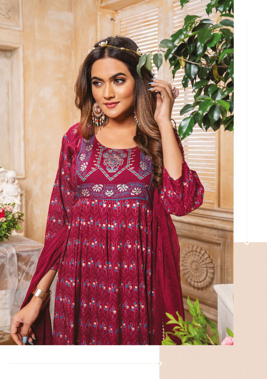 Wanna Paheli 2 Fancy Festive Wear Heavy Rayon Kurtis With Dupatta Collection
